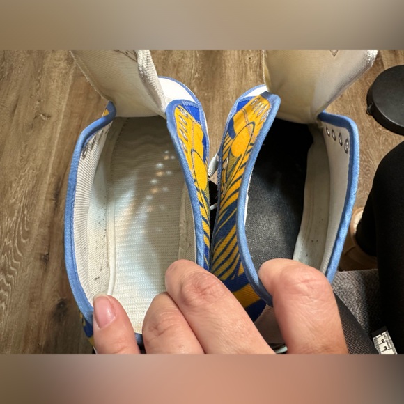 Soyoto golden state warrioes zip all around shoes men size 9 - Picture 4 of 10